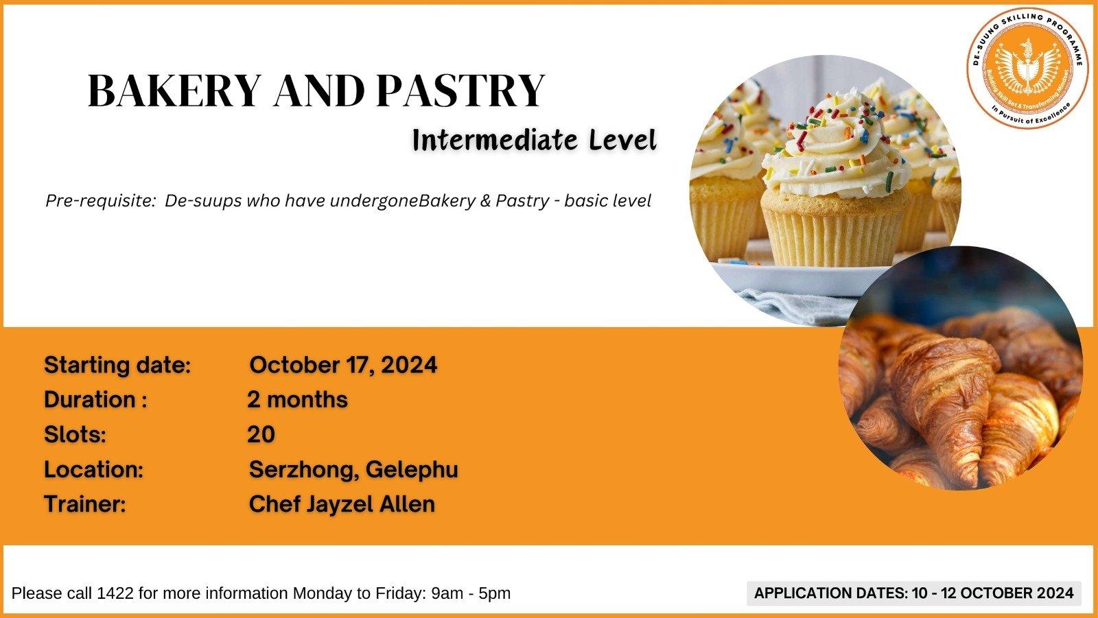 Bakery & Pastry-Intermediate Level